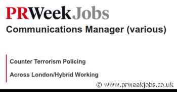 Counter Terrorism Policing: Communications Manager (various)
