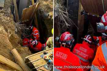 Charlton Bramshot Avenue: Worker rescued from trench