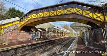 Historic North Tyneside Metro station footbridge re-opens following major £579,000 restoration work