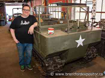 Big boy's big toy: Collector has working 1944 troop carrier