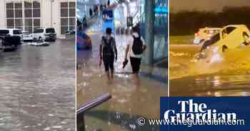 What the desert city of Dubai looks like after its biggest rainfall in 75 years – video