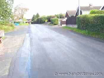 This is what Hereford road looks like following repair work