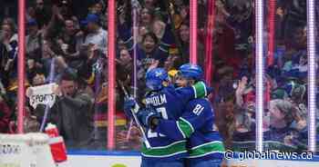 Vancouver Canucks clinch Pacific Division with win over Flames 4-1