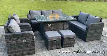 The £2,500 rattan set with in-built firepit that's got 68% off on Wowcher ahead of summer