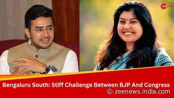 Lok Sabha Elections 2024: In Bengaluru South, BJP`s Tejasvi Surya Takes On Karnataka Congress Minister`s Daughter Sowmya Reddy