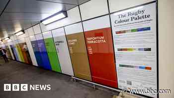 Colour palette artwork unveiled at rail station