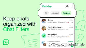 WhatsApp wird übersichtlicher: Metas Messenger führt neue Chat-Filter ein