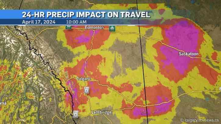 North winds creating icy conditions on Alberta highways