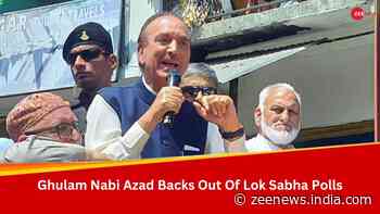 Anantnag-Rajouri LS Seat: Ghulam Nabi Azad Opts Out Of Polls Days After Filing Nomination