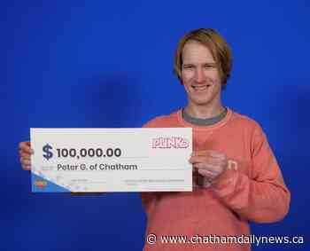 Chatham man wins $100,000 Instant Plinko prize
