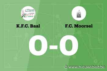 KFC Baal beëindigt de zegereeks van FC Moorsel