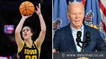 Biden demands WNBA players are 'paid their fair share' and slams Caitlin Clark's rookie contract after it was revealed she would be paid a fraction compared to men