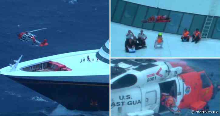 Heart-stirring moment pregnant Disney cruise passenger is airlifted off ship