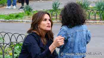 Mariska Hargitay is mistaken for real-life cop as she helps lost child reunite with her mother while filming Law & Order: SVU in New York City