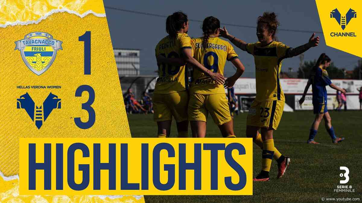 Highlights Serie B Femminile 2023/24 | Tavagnacco-Hellas Verona Women 1-3