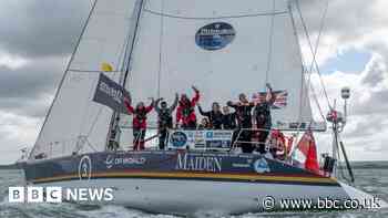 Maiden crosses Ocean Globe Race finish off Cowes