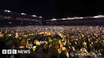 Widespread disorder in Pompey promotion party