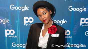 Janelle Monae rocks a leggy look while speaking at the POSSIBLE marketing convention in Miami