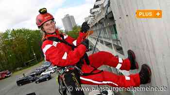 Sie arbeitet als einzige Frau bei den Höhenrettern der Feuerwehr