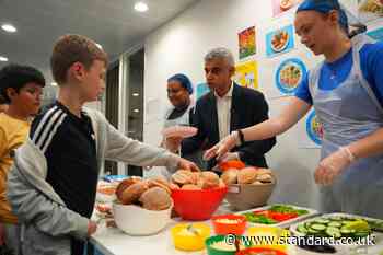 Sadiq Khan pledges to continue London free primary school meals for children if he wins reelection
