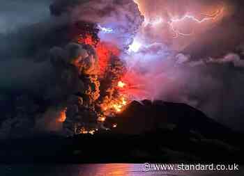 Tsunami fears as volcano erupts on Indonesia's Sulawesi island