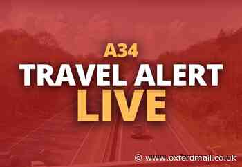 Oxfordshire: 40 minute delays on A34 after two car crash