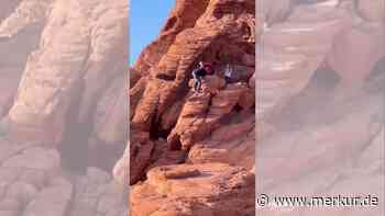 Touristen zerstören Millionen Jahre alte Felsformation –Video entfacht Aufschrei: „Sperrt sie ein“