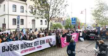 Prozess gegen Björn Höcke: Demo vor Justizgebäude