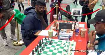 A Nigerian Chess Master in Times Square