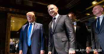 Donald Trump trifft sich mit Polens Präsident Andrzej Duda im Trump Tower