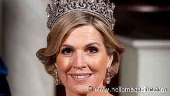 Queen Máxima is majestic in fairytale ballgown and rarely-seen glittering tiara