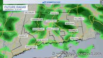 Cloudy with rain showers for Thursday