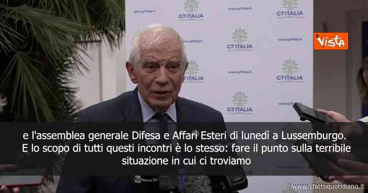 Borrell per il G7 Esteri a Capri: “È un posto molto carino, ma il mondo non è così. Molti posti si trovano in una situazione rischiosa”