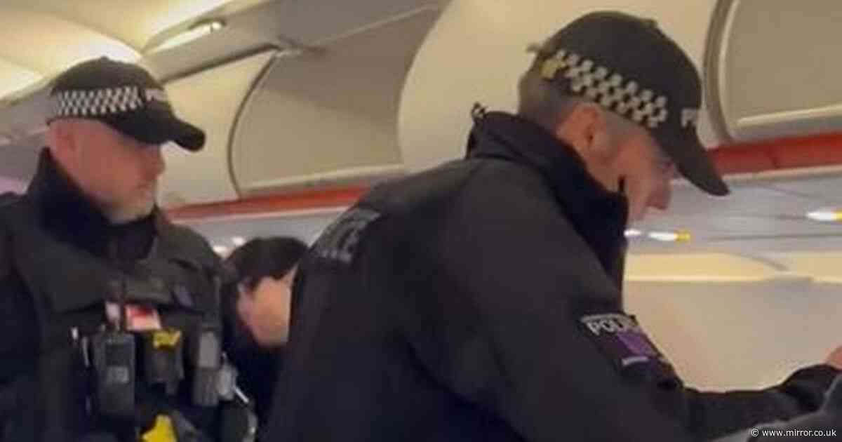 Police storm easyJet flight after being alerted to 'disruptive passenger' onboard as man arrested