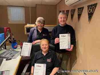 Three York Hospital Radio volunteers rack up 150 YEARS of service