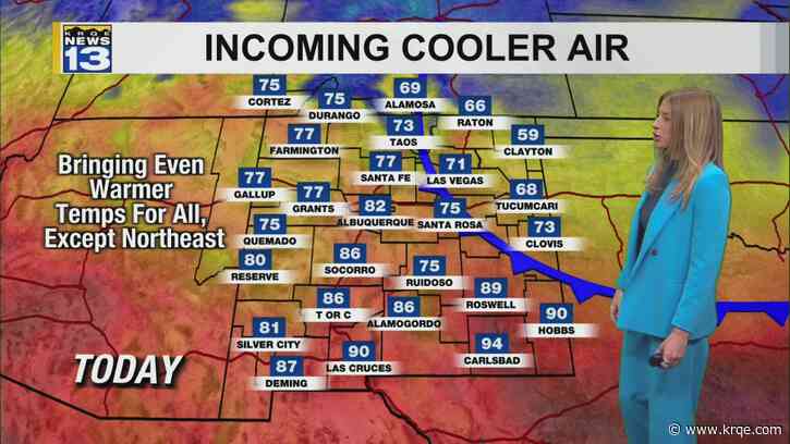 Another warm day, but cooler weather is coming
