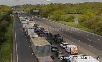 London travel news LIVE: M23 crash near Gatwick involving lorry, minibus and cars sparks huge tailbacks