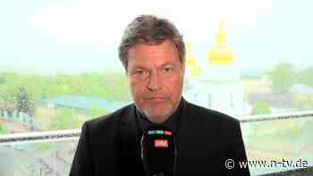 Robert Habeck in Kiew: Ukraine braucht "möglichst schnell möglichst viel Waffen"
