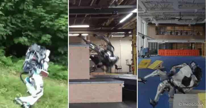 We promise, clips of a robot falling over a lot will make your Thursday much better
