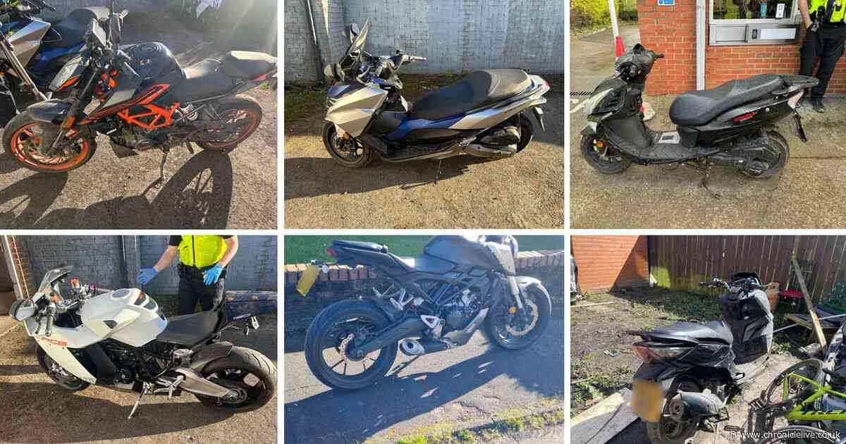 Police seize 11 bikes and arrests three riders in 48-hour blitz in Sunderland and South Tyneside