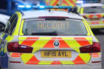 Police, fire and ambulance called crash in Wigginton, York