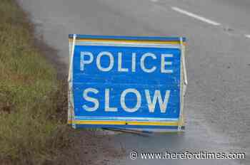 Reported crashes on A4103 Hereford to Worcester road