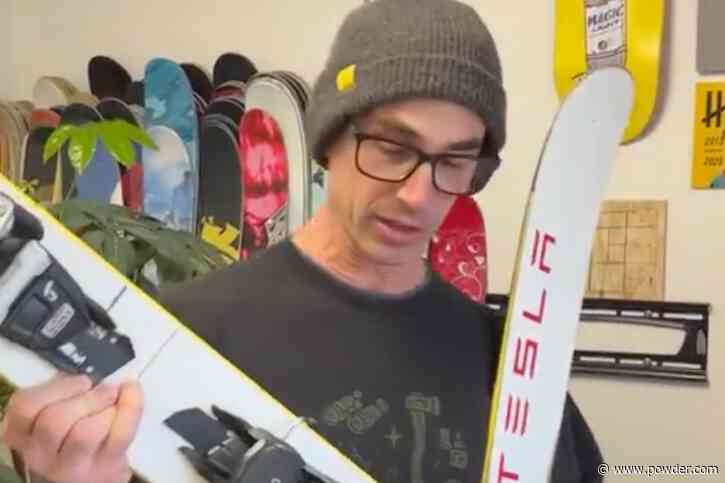 How J Skis Fooled The Internet With 'Tesla' Skis On April Fools'