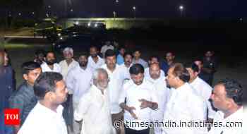 Preparations on peak stage for conclusion of CM’s Siddham Bus Yatra