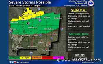 Storm Threat Shifts Back South to Include Entire Local Area