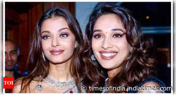 Aish-Madhuri's rare photo from Devdas premiere