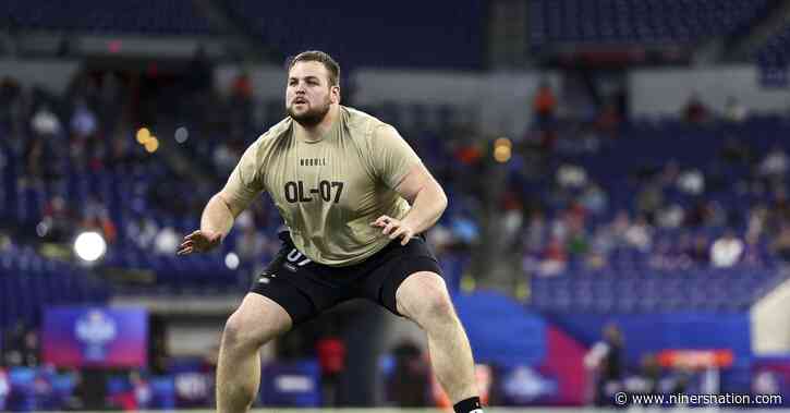49ers trade up in the first round; address the offensive line in mock draft simulation