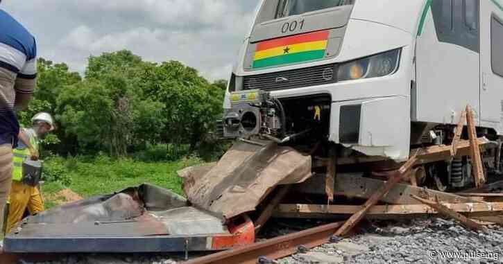 Kia driver who caused accident involving Ghana’s new train reports himself to Police