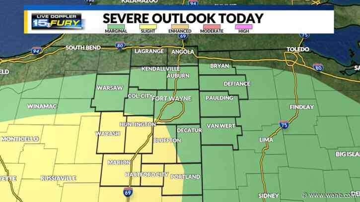 Isolated severe storms possible overnight