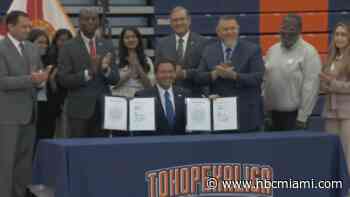 Gov. DeSantis signs two bills to help enhance Florida students' school experience